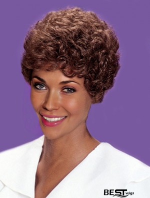 African American Hair Wigs Classic Cut Auburn Color Short Length