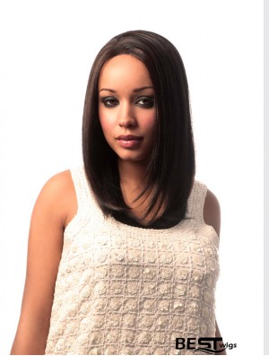 Long Brown Yaki Without Bangs Great African American Wigs