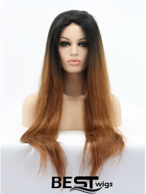 Natural 26 inch Long Straight Wigs For Black Women