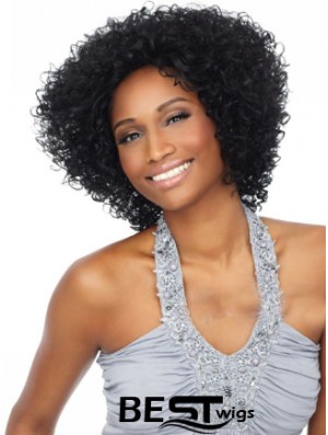 Soft 10 inch Short Kinky Wigs For Black Women