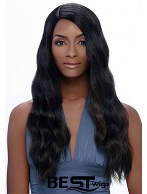 Long Black Straight Without Bangs Exquisite African American Wigs