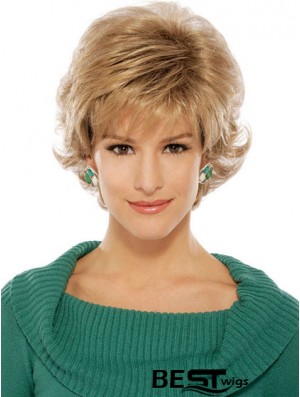 Wavy Blonde Suitable Short Classic Wigs