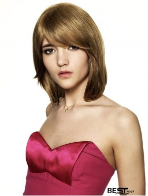 Chin Length Bobs Straight Auburn Incredible Synthetic Wigs