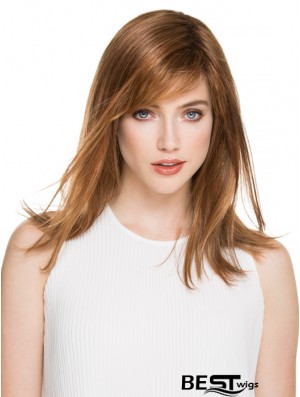 Great Brown Straight Layered Monofilament Long Wigs