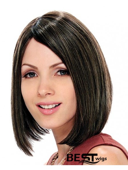 Straight Chin Length Brown 11 inch Capless Fabulous Bob Wigs