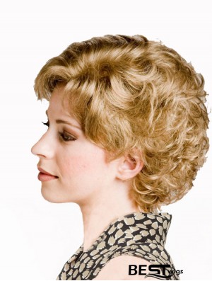 Curly Blonde Sassy Short Classic Wigs