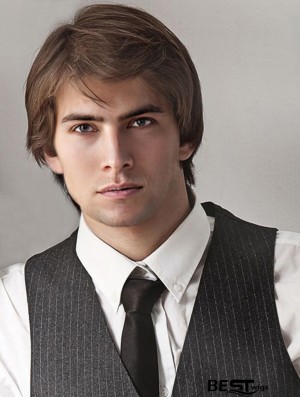 Short Blonde Straight Capless With Bangs Buy Wig Online For Men