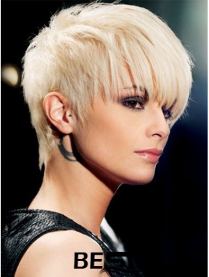 The Wig Store Plattinum Color Capless Short Length Boycuts