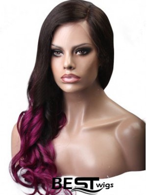 Long Wavy Without Bangs Full Lace 24 inch Hairstyles Black Women Wigs