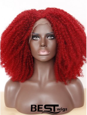 Comfortable 14 inch Long Kinky Wigs For Black Women