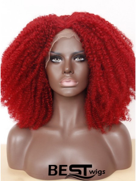 Comfortable 14 inch Long Kinky Wigs For Black Women