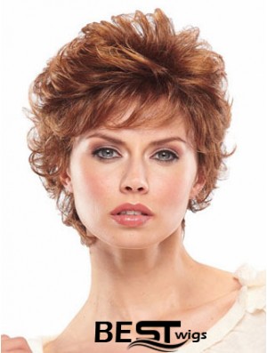 Auburn Short Wavy Classic Capless Wig Sale Online